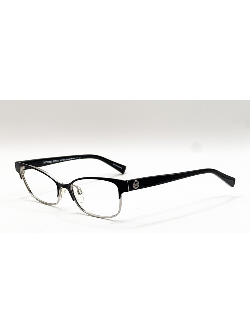 Michael Kors MK 7004 1031 Satin Black/Shiny Silver Eyeglass Frames 53-15